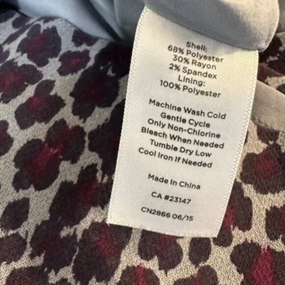 Talbots Animal Print Pencil Skirt - Size 14 - Picture 5 of 6